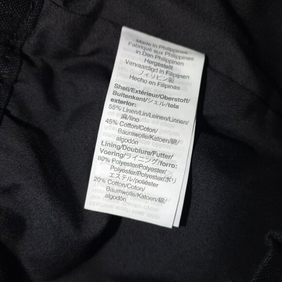 J Crew Womens Black‎ Scallop Hem Pull On Skirt Size 8 Linen Blend Classic summer - Picture 6 of 11